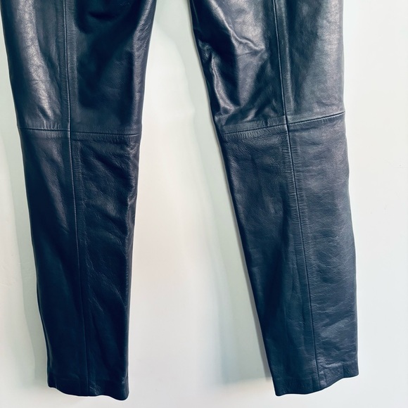 Halogen 100% Leather Navy Pants - Picture 7 of 10